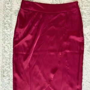 Sincerely Jules Vibrant Red Midi Skirt